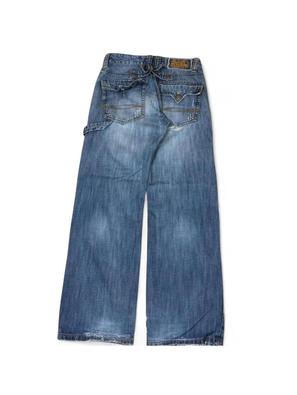 Vintage Shane flap pockets denim jeans